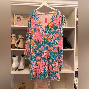 Lilly Pulitzer Pink and Blue Floral Dress